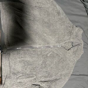 SHEIN Gray Teddy Jacket